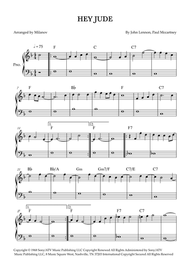 Hey Jude (arr. Milanov)