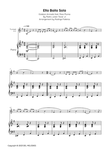 Ella Baila Sola (arr. Rodrigo Faleiros)