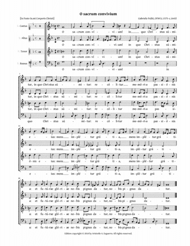 O sacrum convivium (Puliti) (arr. Aristotle A. Esguerra)