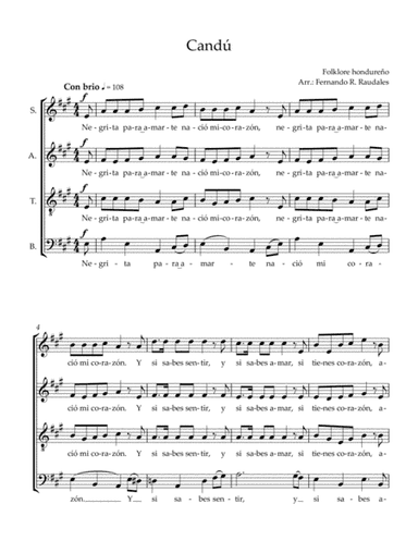 Candú - Arr.: Fernando R. Raudales (arr. Fernando R. Raudales)