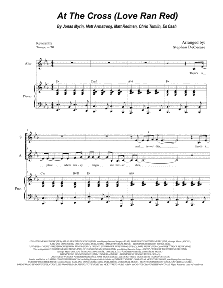 At The Cross (love Ran Red) (arr. Stephen DeCesare)