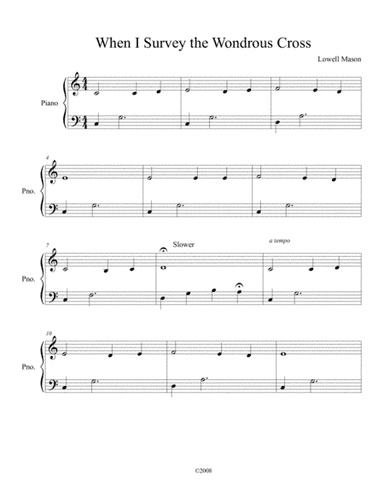 "When I Survey the Wondrous Cross" (arr. Jody Ainsworth)