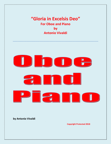 Gloria In Excelsis Deo - Oboe and Piano - Advanced Intermediate (arr. Raymond Fenech)