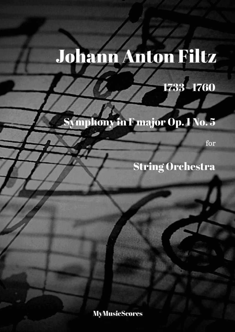 Filtz Symphony in F major Op. 1 No. 5 for String Orchestra (arr. P. Wood)