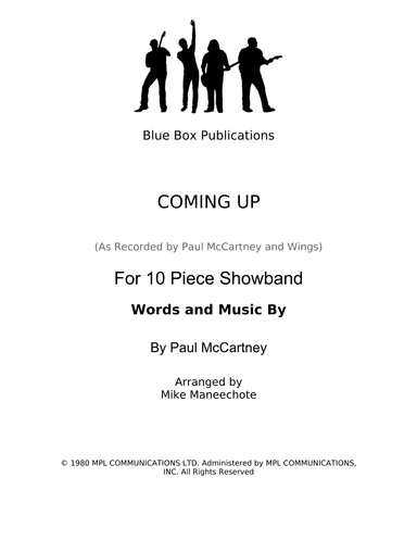 Coming Up (arr. Mike Maneechote)