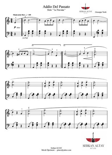 Addio Del Passato (arr. Serkan ALTAY)