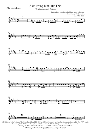 Something Just Like This (arr. Fabio Britto)