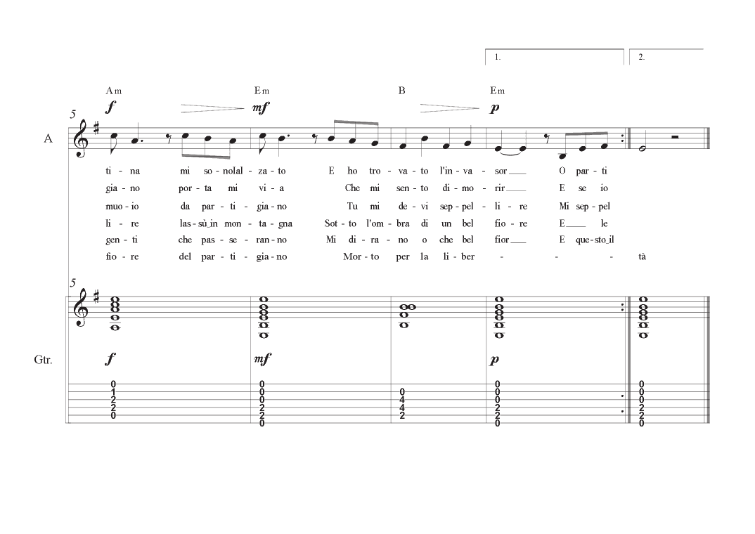 Bella Ciao (arr. Art.o Artaud)