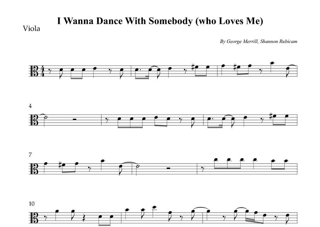 I Wanna Dance With Somebody (who Loves Me) (arr. Wesley S. SIlva)
