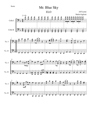 Mr. Blue Sky (arr. Marla Gigliotti)