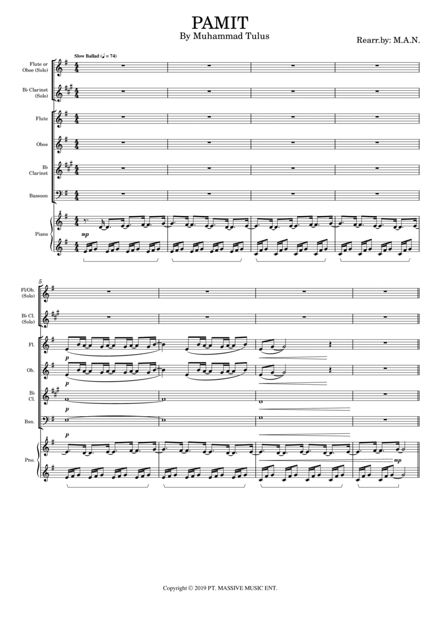 Pamit (arr. Azrai Norzuki)