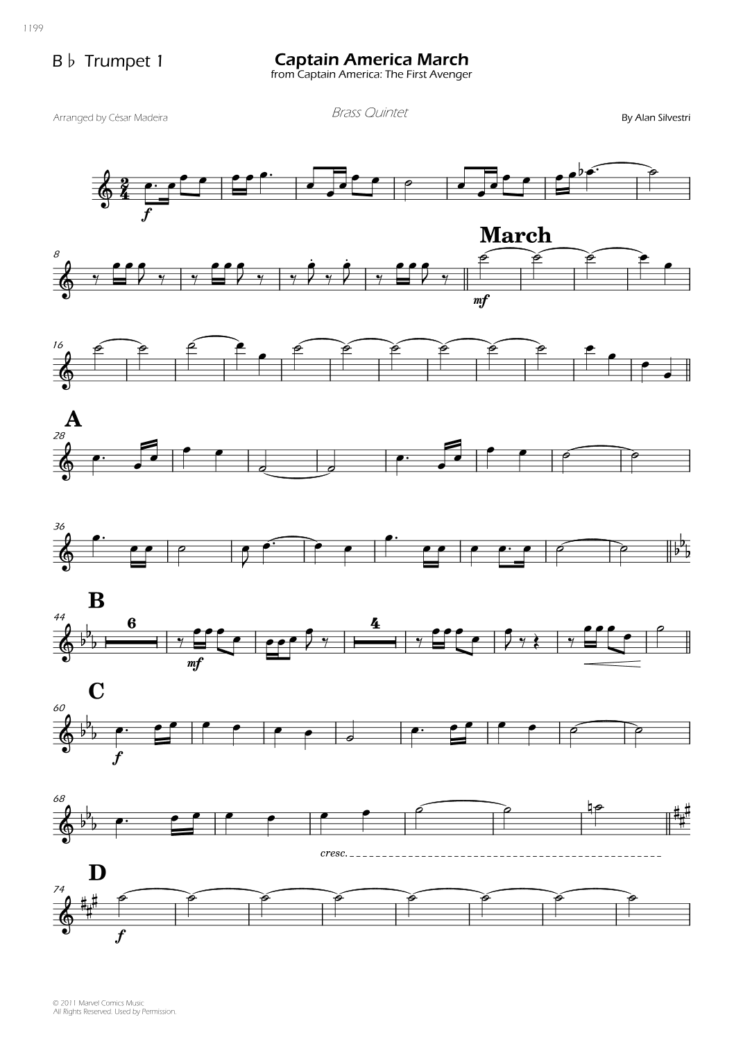 Captain America March (arr. César Madeira)