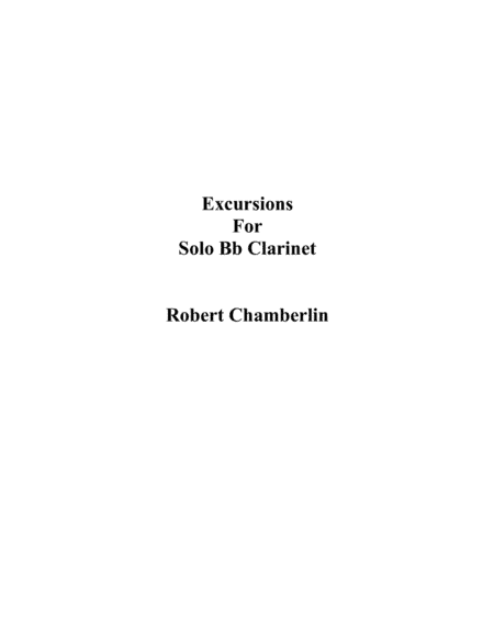 Excursions for Solo Bb Clarinet