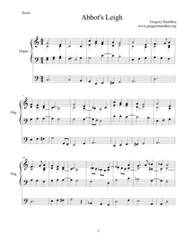Abbot's Leigh - Alternate Harmonization
