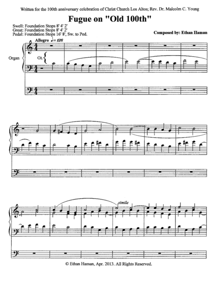 Fugue on "Old 100th"