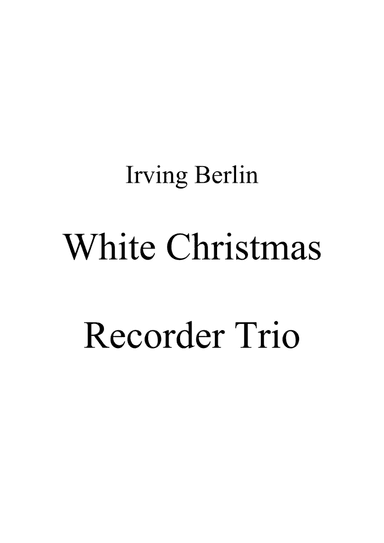 White Christmas (arr. Ene Nixon)