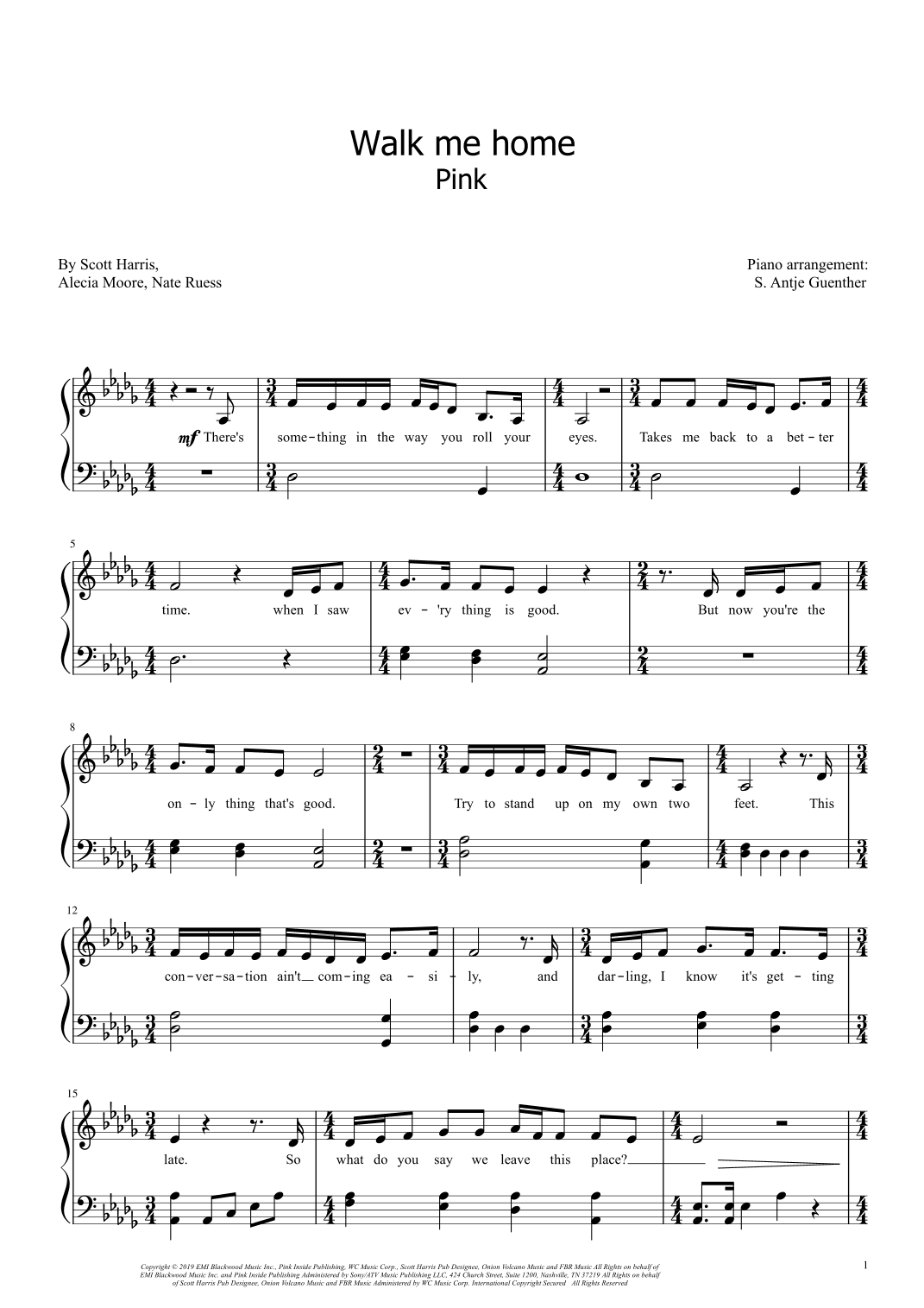 Walk Me Home (arr. Antje Günther)