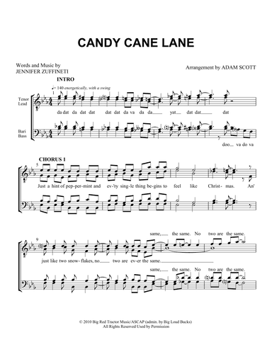 Candy Cane Lane (arr. Adam Scott)