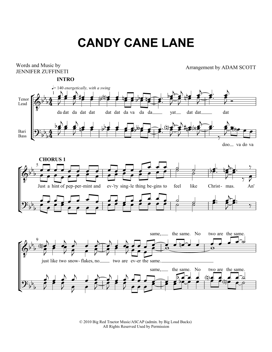 Candy Cane Lane (arr. Adam Scott)