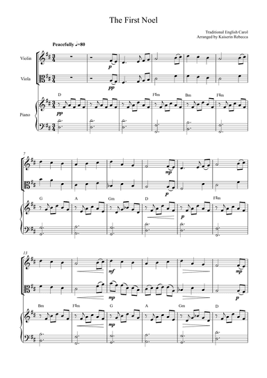 The First Noel (arr. Kaiserin Rebecca)