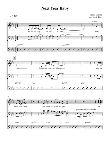 Next Year, Baby (arr. Jamie Dyer)