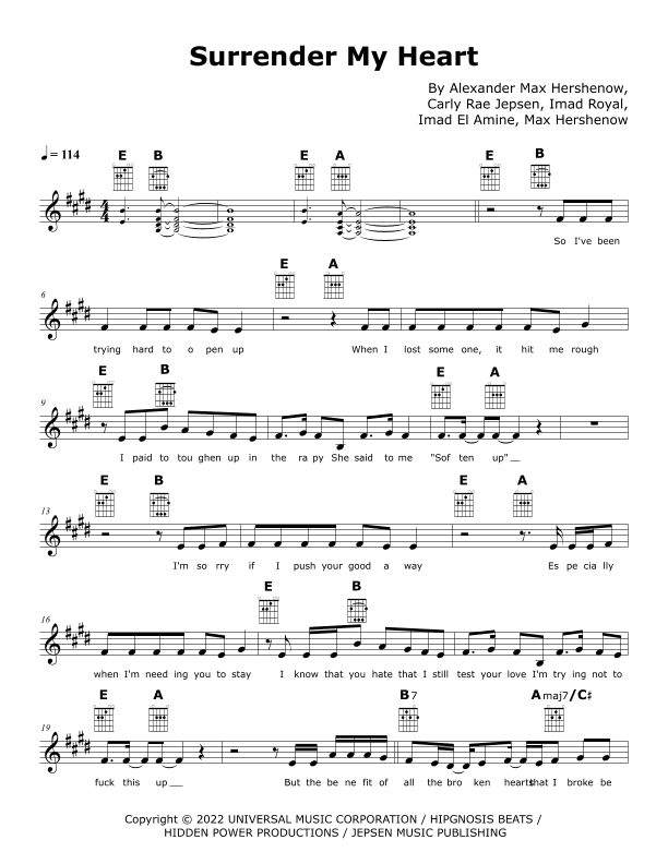 Surrender My Heart (arr. Isabel Oliveira Hill)