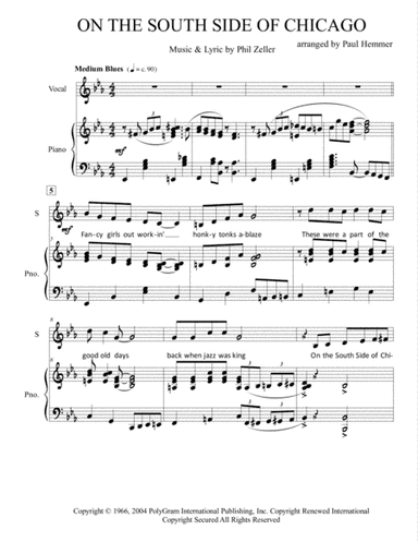 On The South Side Of Chicago (arr. Paul Hemmer)
