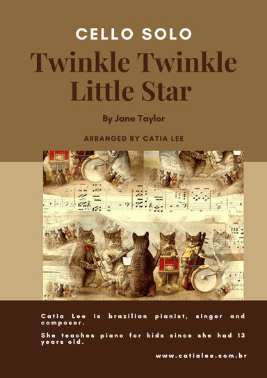 Twinkle Twinkle Little Star - Cello Solo C Major (arr. Catia Lee)