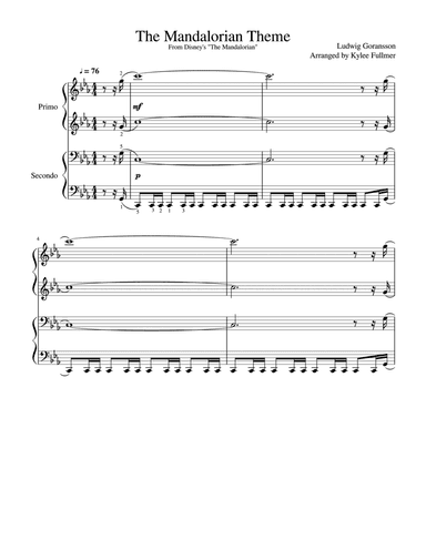 The Mandalorian (arr. Kylee Paul Fullmer)