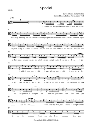 Special (arr. Alex Nunes Rodrigues)