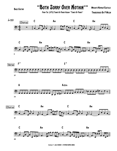 Both Sorry Over Nothing (arr. Accubass)