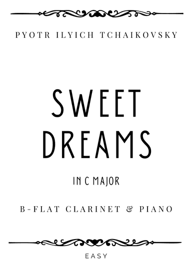 Tchaikovsky - Sweet Dreams in C Major - Easy (arr. Piacere Music Sheets)