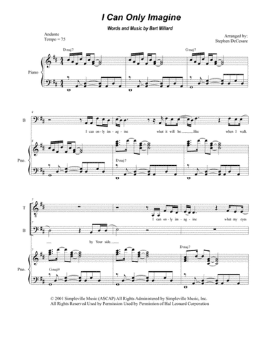 I Can Only Imagine (arr. Stephen DeCesare)