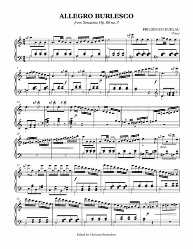 Kuhlau - Allegro burlesco (arr. Christian Bennedsen)