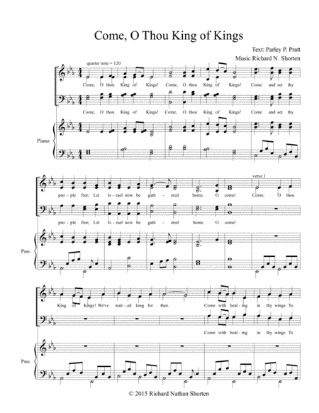 Come, O Thou King of Kings