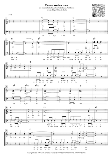 Tente Outra Vez (arr. Sérgio Matias da Cunha)