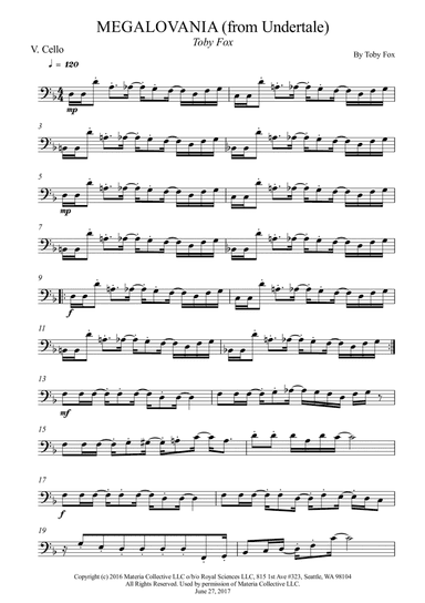 MEGALOVANIA (from Undertale) (arr. Wesley S. SIlva)