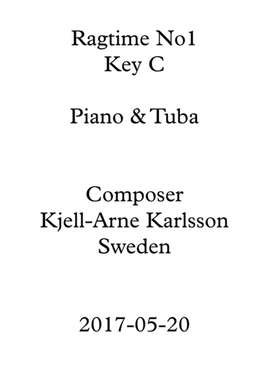 Ragtime No1 By Kjell-Arne Karlsson