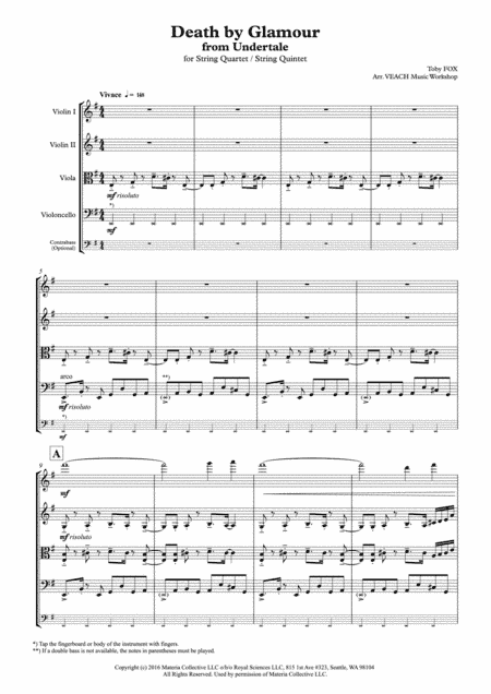Death by Glamour (from Undertale) (arr. VEACH Music Workshop)