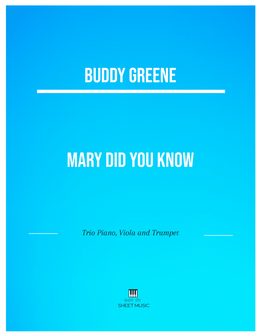 Mary, Did You Know? (arr. ANDRE LAITANO)