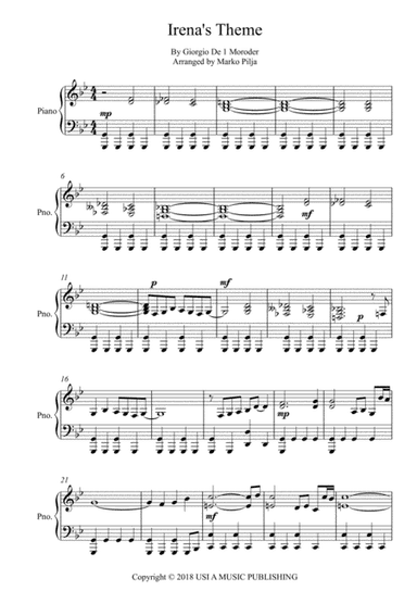 Irena's Theme (arr. Marko Pilja)
