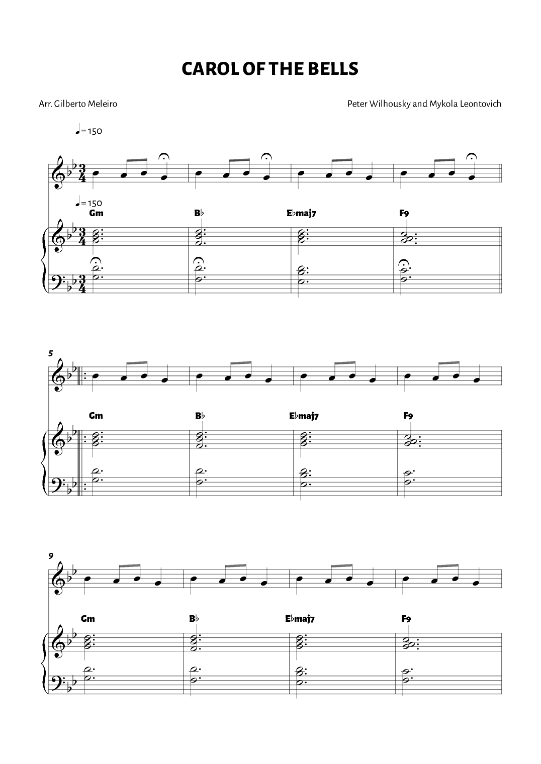 CAROL OF THE BELLS (arr. Mykola Leontovich)