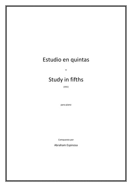Estudio en quintas - Study in fifhts