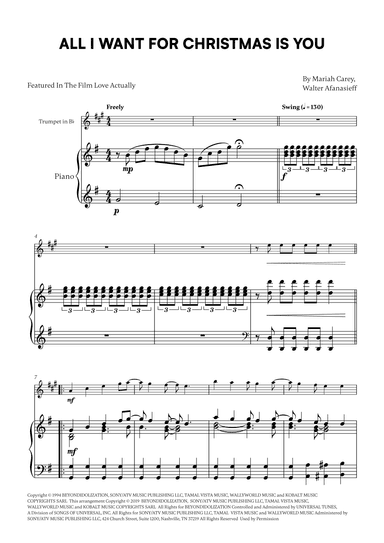 All I Want For Christmas Is You (arr. Cadenza Editions)