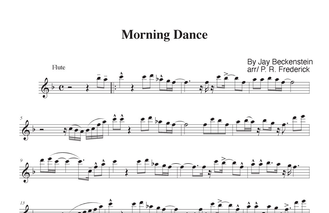 Morning Dance (arr. P. R. Frederick)