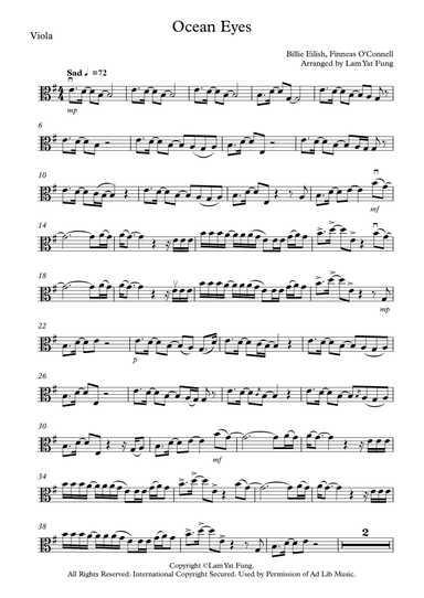 Ocean Eyes (arr. Lam Yat Fung)
