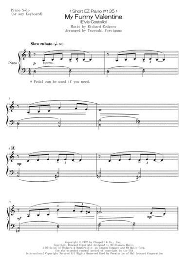 My Funny Valentine (arr. Tsuyoshi Yoroiguma)