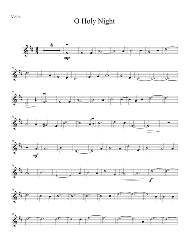 O Holy Night (arr. Kimberly Hope)