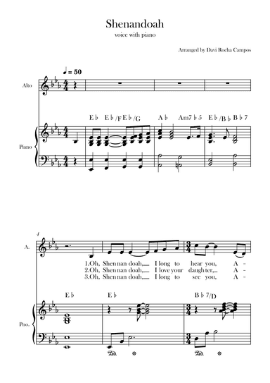 Shenandoah (arr. Davi Rocha Campos)