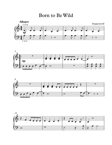 Born To Be Wild (arr. TLM)